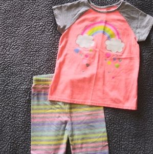 SOLD 💙 Rainbows and Clouds Short Set